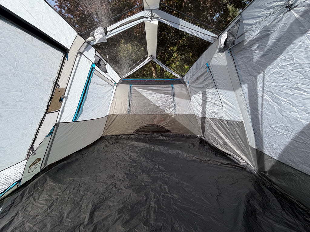 CORE 10-Person Lighted Instant Cabin Tent - Gray