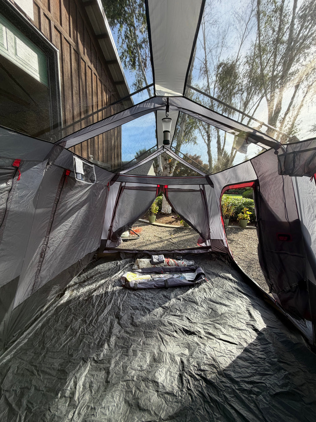 CORE 10-Person Lighted Instant Cabin Tent with Awning