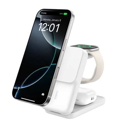 Belkin Magsafe Charger Compatible, 3-in-1 Charging Station