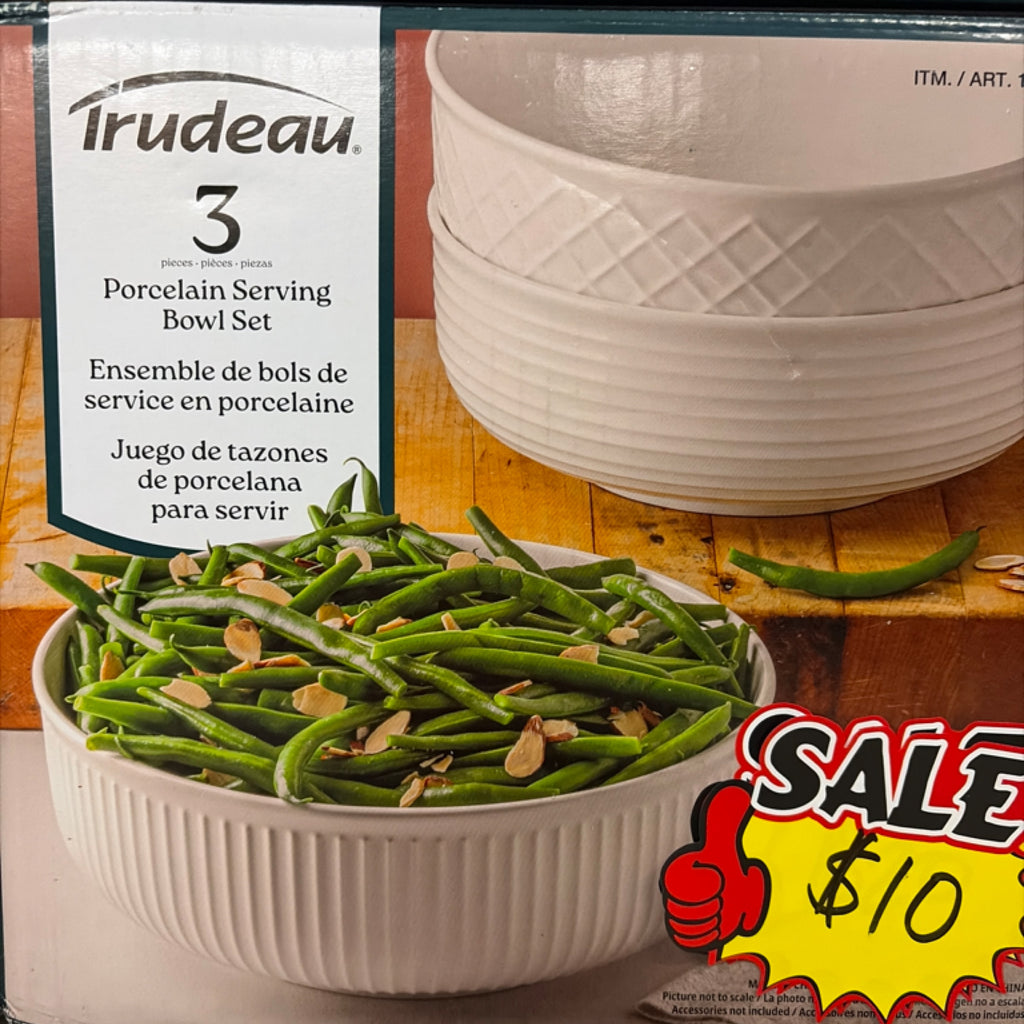 TRUDEAU LILA Bowls 3PC