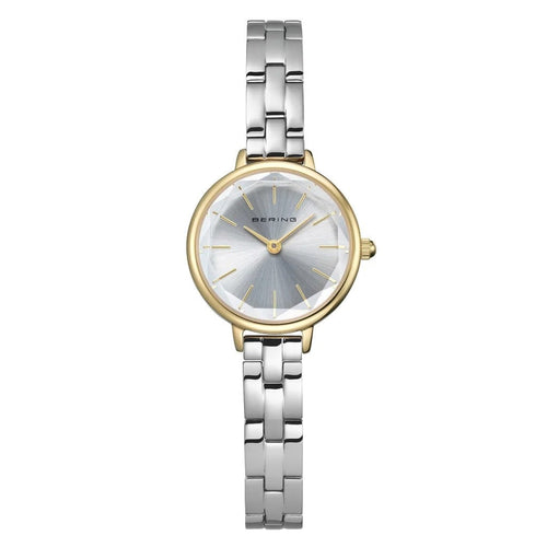 Bering Faceted Crystal Two Tone Stainless Steel
