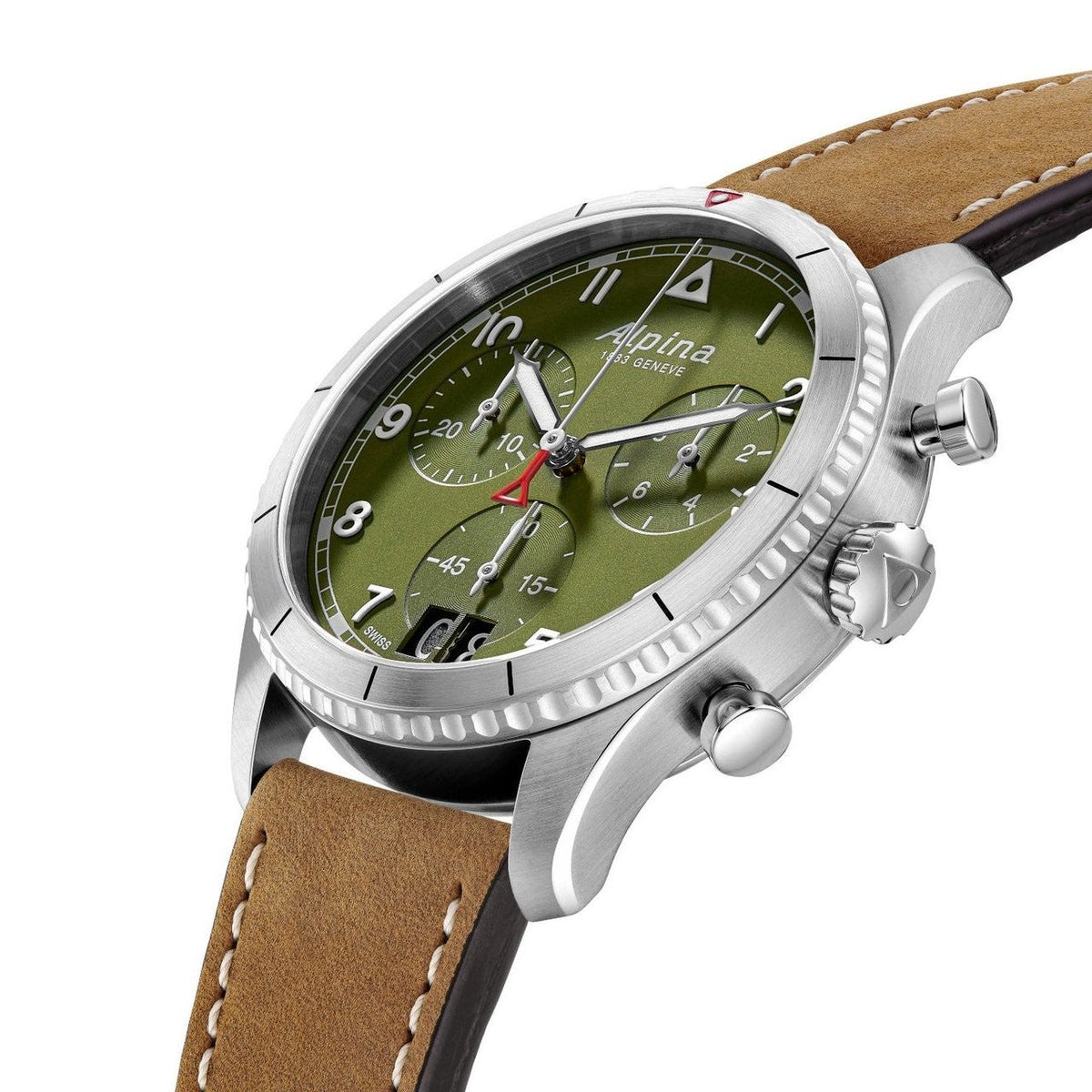 Alpina Startimer Pilot Men's Green Dial Watch